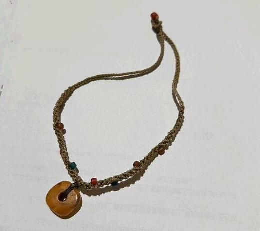 古董原蜡多宝编艺项链 商品图0