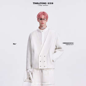 启世录TIWILLTANG“凌际爵耀”新中式双排扣针织