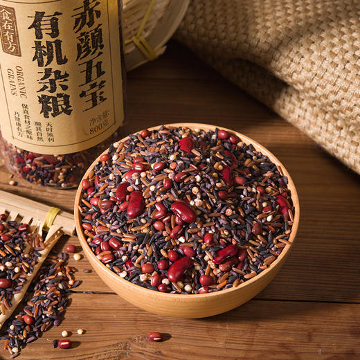 【新鲜市集】食在有方 有机杂粮赤颜五宝 800g（保质期至2026年6月） 商品图3