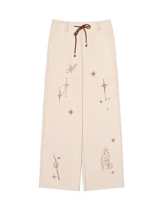 马得工地/MDGDCK244325/星空小猫灯芯绒绣花长裤 商品图3