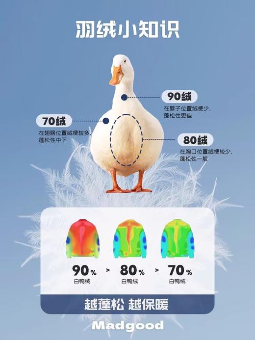 马得工地/MDYRF230912/不规则绗棉可拆连帽羽绒服马甲 商品图4