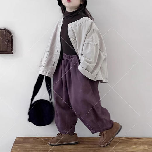 裁缝学苑TQ129童装新款复古森系牛仔外套上衣纸样儿童服装打板 商品图8