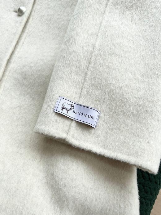 重磅好货❗️高奢定制品质，韩国OBZEE最新款小立领重工长款羊毛大衣，官网售价💰折合人民币2W+。 ✅100%优质羊毛，✅纯手工缝制，长款衣身用料超扎实，上身整身温润贵气感，穿出来就是贵太太气质 商品图9