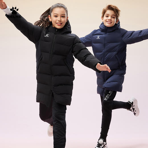 卡尔美2024新款儿童长款棉服 商品图3
