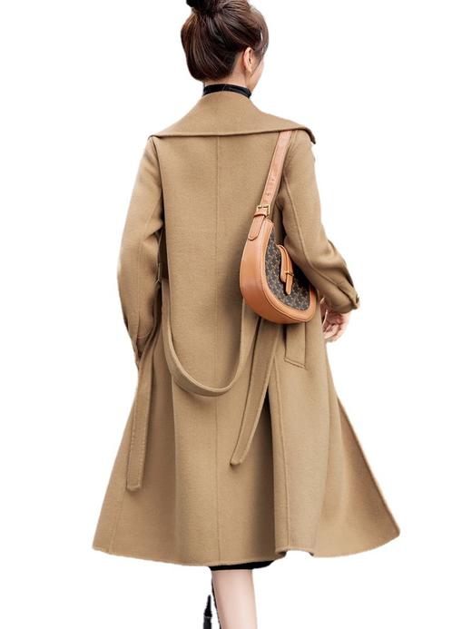 双面羊绒大衣女中长款，时尚洋气显瘦英伦风毛呢外套GJC7223 商品图4