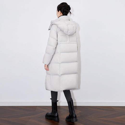 90白鸭绒加厚简约时尚长款连帽羽绒服WLZD-2432509 商品图1