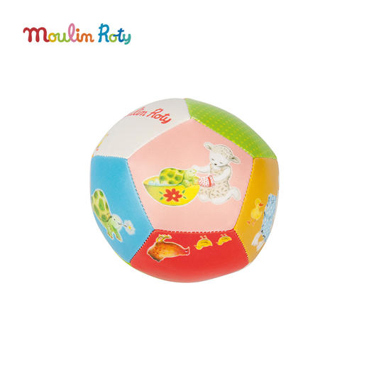 Moulin Roty  保利的冒险之旅主题 儿童软球 适合1岁+ 球体饱满柔软 不易受伤 保利的冒险之旅系列 法国品牌-676510 商品图4
