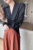 Le Malene V领光泽感新中式上衣 19360 商品缩略图3