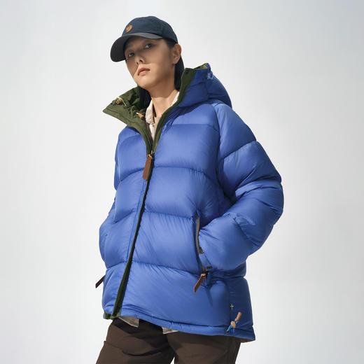 北极狐 高蓬松白鹅绒羽绒服 2024双面穿加厚防风耐磨鹅绒服89713 商品图3