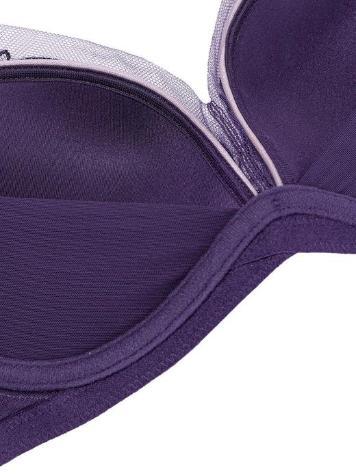 爱慕玫瑰丝语内衣女3/4无钢圈水袋模杯蕾丝小胸聚拢文胸 商品图3