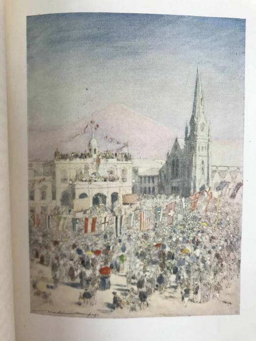 约20世纪早期 莫蒂默·曼培斯《战争印象》 99幅彩色插图 漆布精装大32开 商品图5