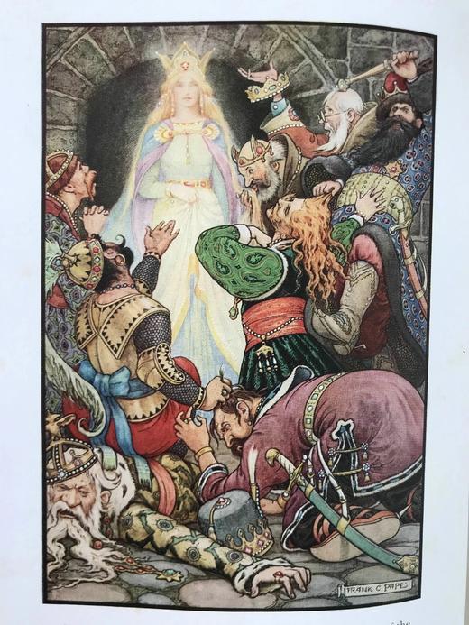 1916年 俄国故事集 Frank C. Papé16幅彩色与大量黑白插图 漆布精装大32开 商品图14