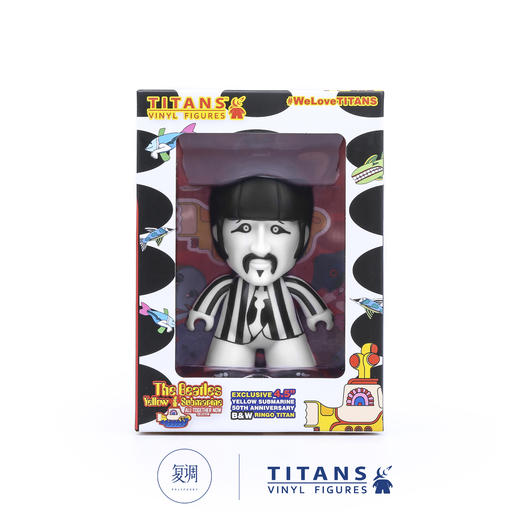 现货 Titans 披头士 4.5英寸 黑白复古版 商品图2