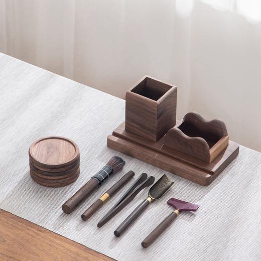 【积分】 简檀茶道六君子多功能杯垫组合套装 商品图4