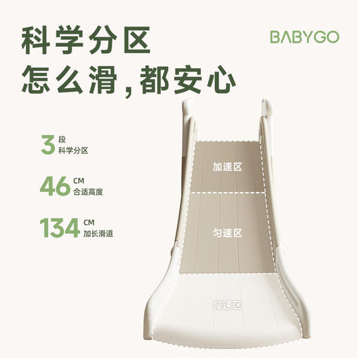 BABYGO儿童滑梯室内小型滑滑梯熊猫滑梯儿童乐园玩具 商品图1