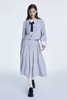 Le Malene 蓝灰色拼接式小香风外套半裙套装 19348 商品缩略图3