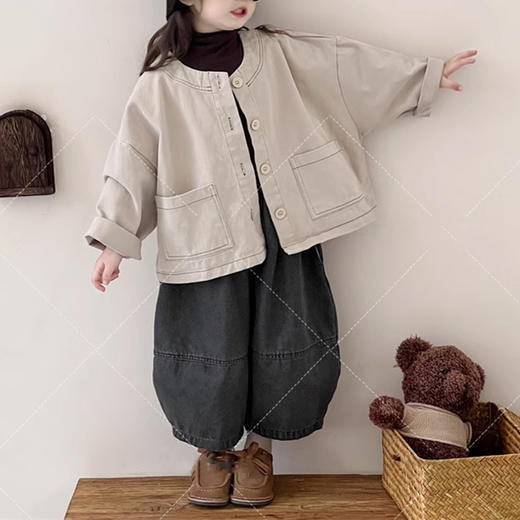 裁缝学苑TQ129童装新款复古森系牛仔外套上衣纸样儿童服装打板 商品图5