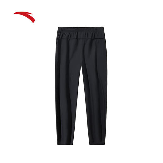 安踏（ANTA）运动长裤 女冬季新款跑步运动裤黑色针织裤直筒裤子162447309N 商品图0