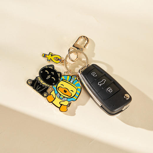 大英博物馆Bastet X B.Duck小黄鸭系列金字塔钥匙扣 商品图2