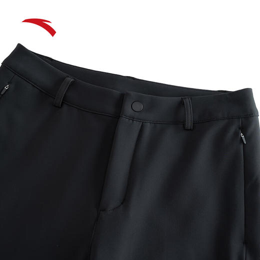 安踏运动长裤 女士冬季新款轻暖绒修身显腿长直筒微喇裤子162447503N 商品图2