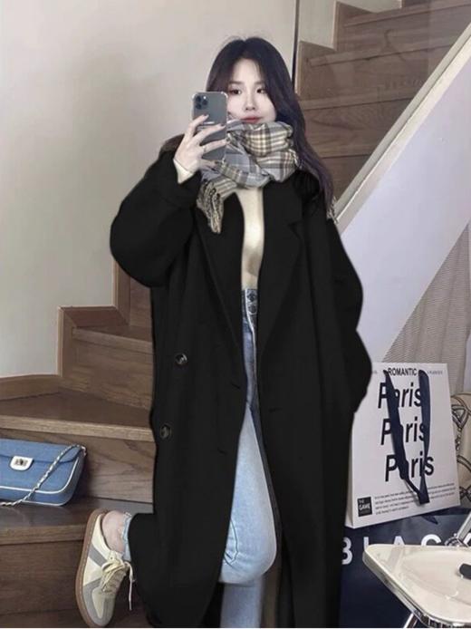 🌈【出口欧洲！高端羊绒长款毛呢大衣外套】🔥无论是版型还是品质都是绝绝子~🍃 💯源头出货，品质对标市面上的800-900的品质 商品图0