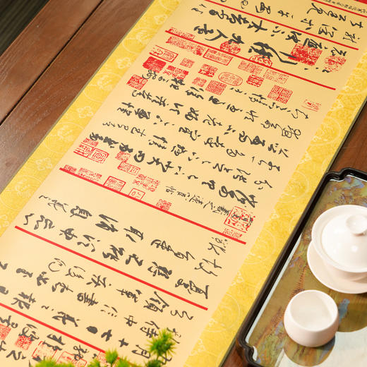 《兰亭序》黄金版丝绸画，非遗金箔锻制技艺 1:1还原书法精髓 商品图5