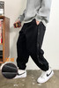 徐太浪时尚痞帅黑色运动卫裤男秋冬季加绒加厚宽松束脚哈伦裤长裤 商品缩略图4