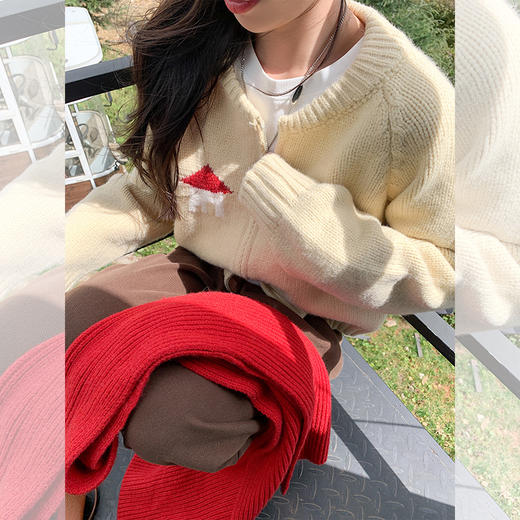 <曾小咸推荐>现货秒杀 ！微信超特价！2色复古卡通绣花毛衣 日常199.99 立减100 秒杀99.99！！ 商品图2