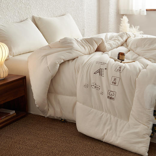 【热卖推荐】自然醒棉朵-全棉A类医用级脱脂棉花被100%新疆长绒棉阿克苏棉花冬被棉絮棉被春秋被FM 商品图2