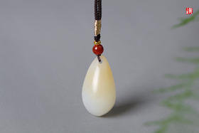 和田糖白玉【玉兰】吊坠 配精美挂绳