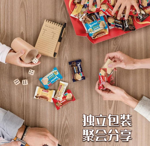 意大利Loacker莱家混合迷你巧克力威化饼独立包装80包-800g（版本随机发） 商品图2