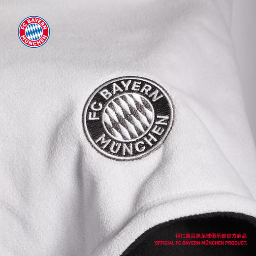 【官方正版】拜仁慕尼黑足球俱乐部｜黑灰双面脖套摇粒绒保暖秋冬穿搭周边 商品图2