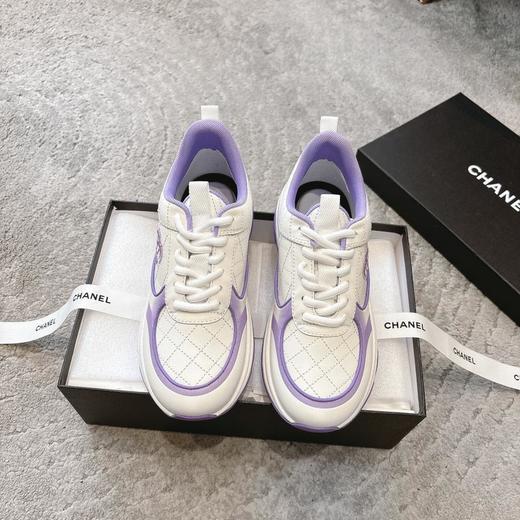 香奈儿24C度假系列小香金属休闲运动鞋金银角大王（HC） 商品图3