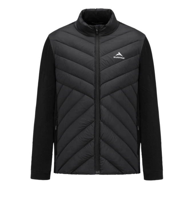 【七折特卖】SURPINE松野湃美利奴羊毛针织羽绒服内胆滑雪中间层保暖夹克外套 MLDJDM023