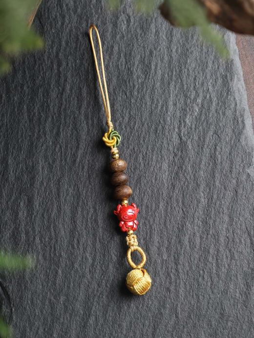 十二生肖挂件朱砂沉香创意饰品手机挂件 商品图11