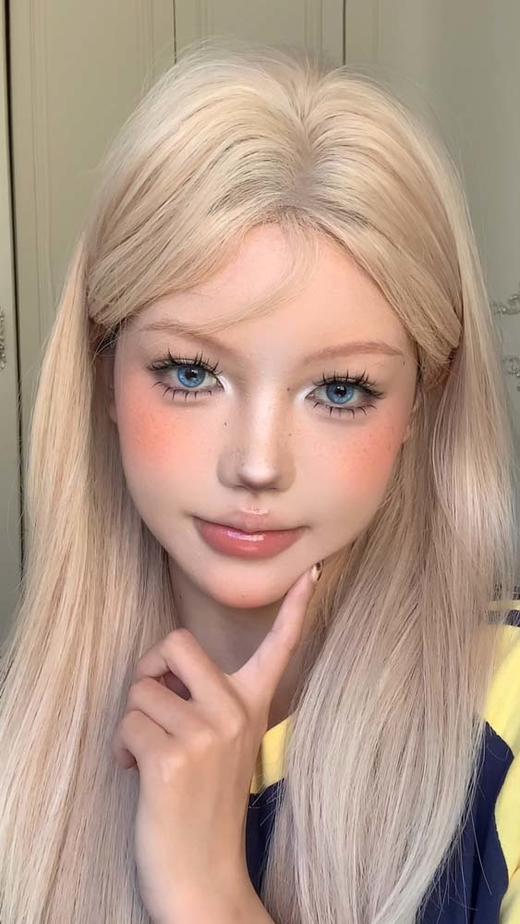 Clairecolor 半年抛美瞳 白金芬蓝 直径14.2mm着色13.6mm 商品图7