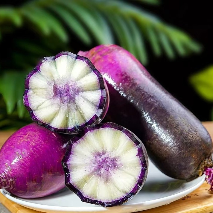 李家一亩田&冰激凌水果萝卜，白绿紫三色，脆甜爽口，水分足，嘎嘣脆，无辛辣 比水果还好吃的萝卜  净重4斤送1斤（实发净5斤）