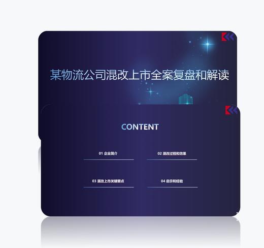 某物流公司混改与上市复盘解读（2024） 商品图0