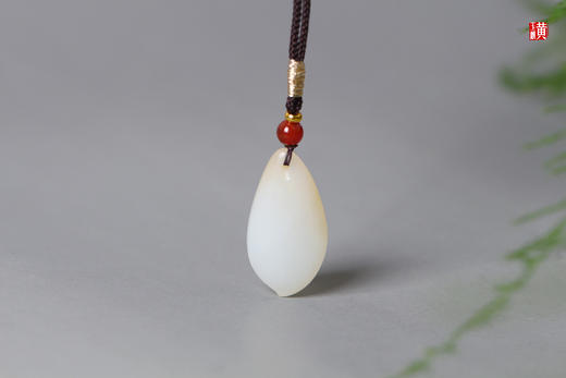 和田糖白玉【玉兰】吊坠 配精美挂绳 商品图3