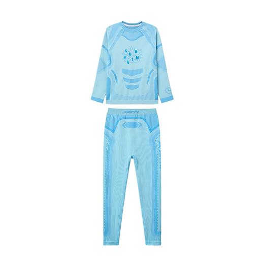 【七折特卖】SURPINE松野湃儿童保暖透气内衣套装滑雪速干抗菌贴身 BLWSDU060 商品图2