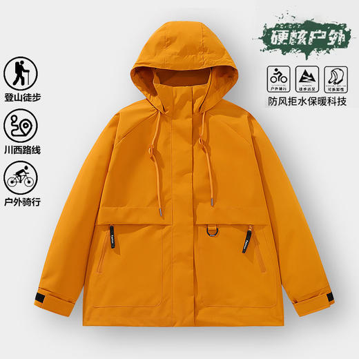 幸运鹿 黄亦玫同款平替防泼水户外风衣963518D 商品图1