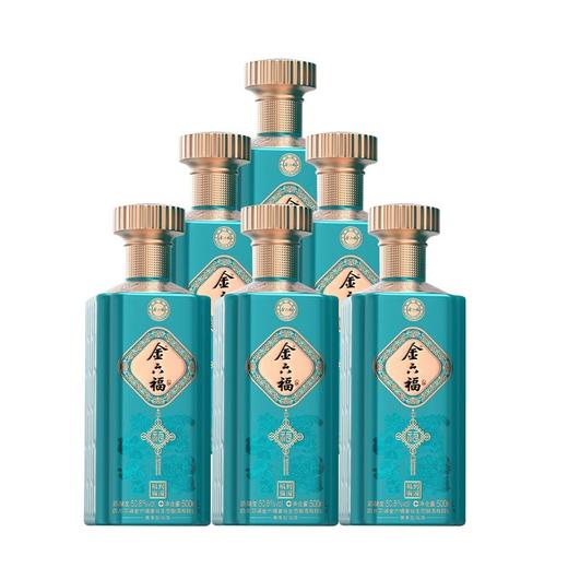 金六福酒 福到满园 兼香型白酒50.8度 整箱 500ml*6瓶 商品图1