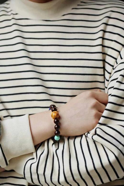 小叶紫檀原创【心清】手串12mm，14颗 商品图8