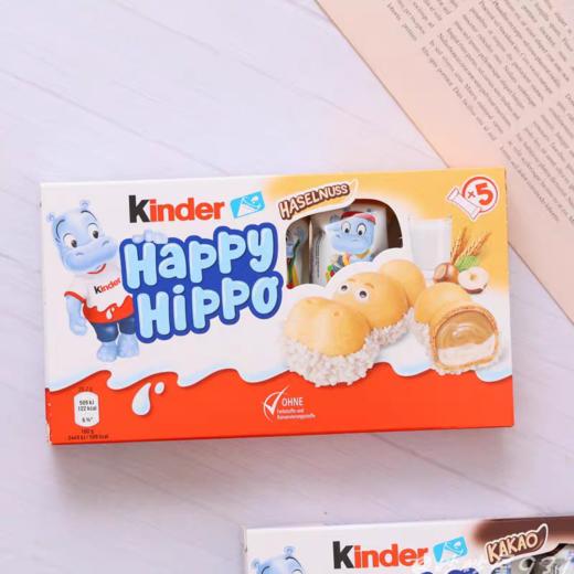 健达开心河马造型巧克力夹心饼干103g 商品图0