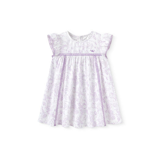 英氏女童连衣裙短袖夏季透气背心裙女宝甜美碎花裙2025新款 商品图4