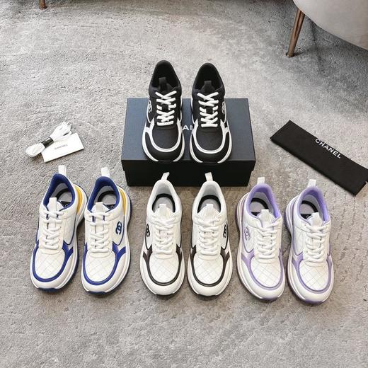 香奈儿24C度假系列小香金属休闲运动鞋金银角大王（HC） 商品图1