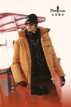 4F比音勒芬男羽绒服