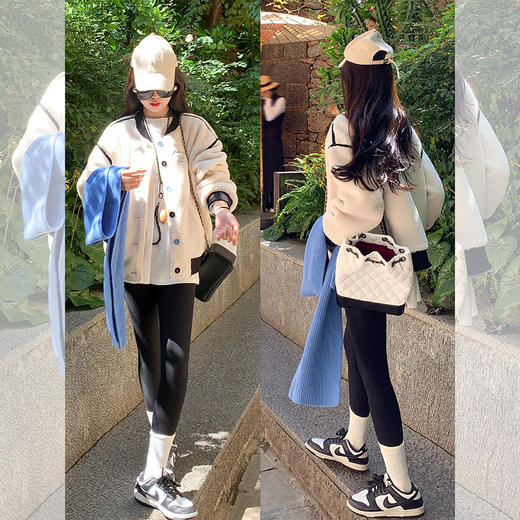 <曾小咸推荐>现货秒杀 ！微信超特价！ 羊羔毛棒球服外套 日常299.99 立减150 秒杀149.99！！ 商品图2