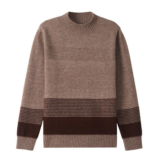 CC-103-66159秋冬季新款优雅简约时尚宽松羊毛针织打底衫毛衣显瘦叠穿上衣 商品图4