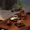 胡桃木围炉煮茶套装中式餐桌家用餐桌轻奢新中式客厅简约四叶草茶桌 商品缩略图0